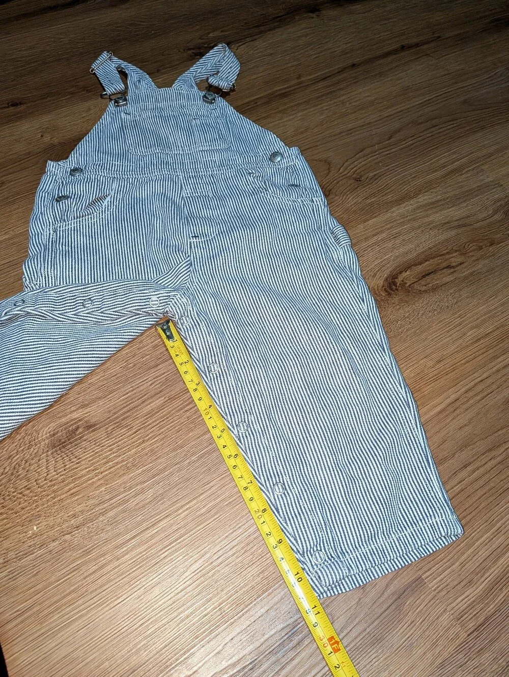Baby Gap Vintage Striped Conductor Overalls 24-30 Months